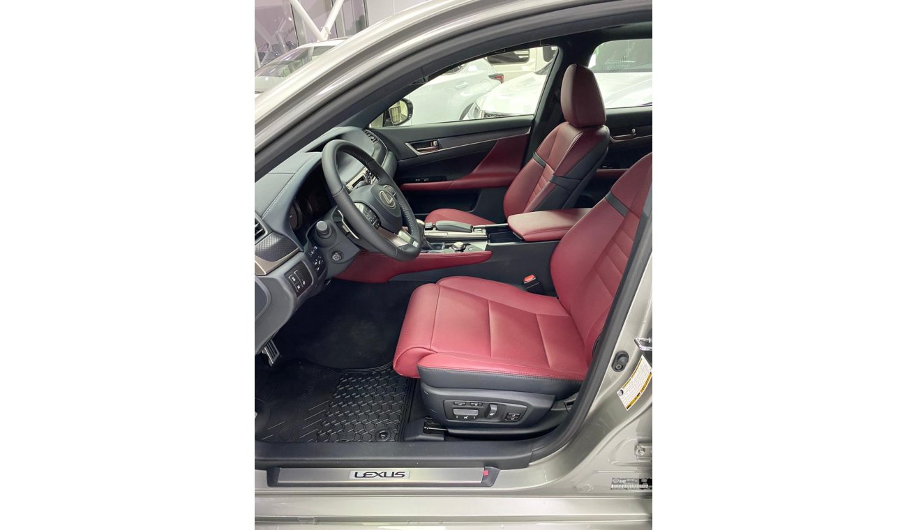 لكزس GS 350 ' F-Sport - 2020 - 0km - Under Warranty - Free Service - Red Interior -