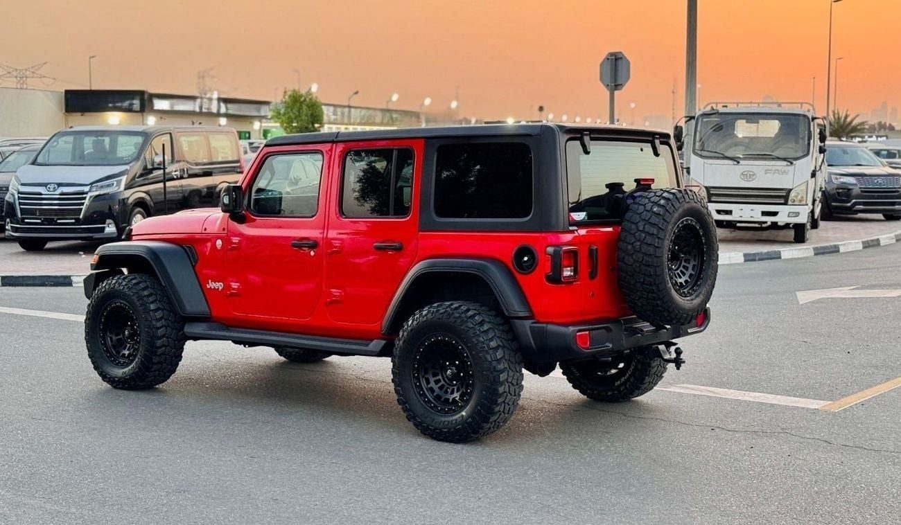 Jeep Wrangler NUDGE BAR WITH LED STRIP LIGHTS | 3.6L PETROL ENGINE | PUSH START | 2019 | RHD | AT | 4WD | REAR VIE