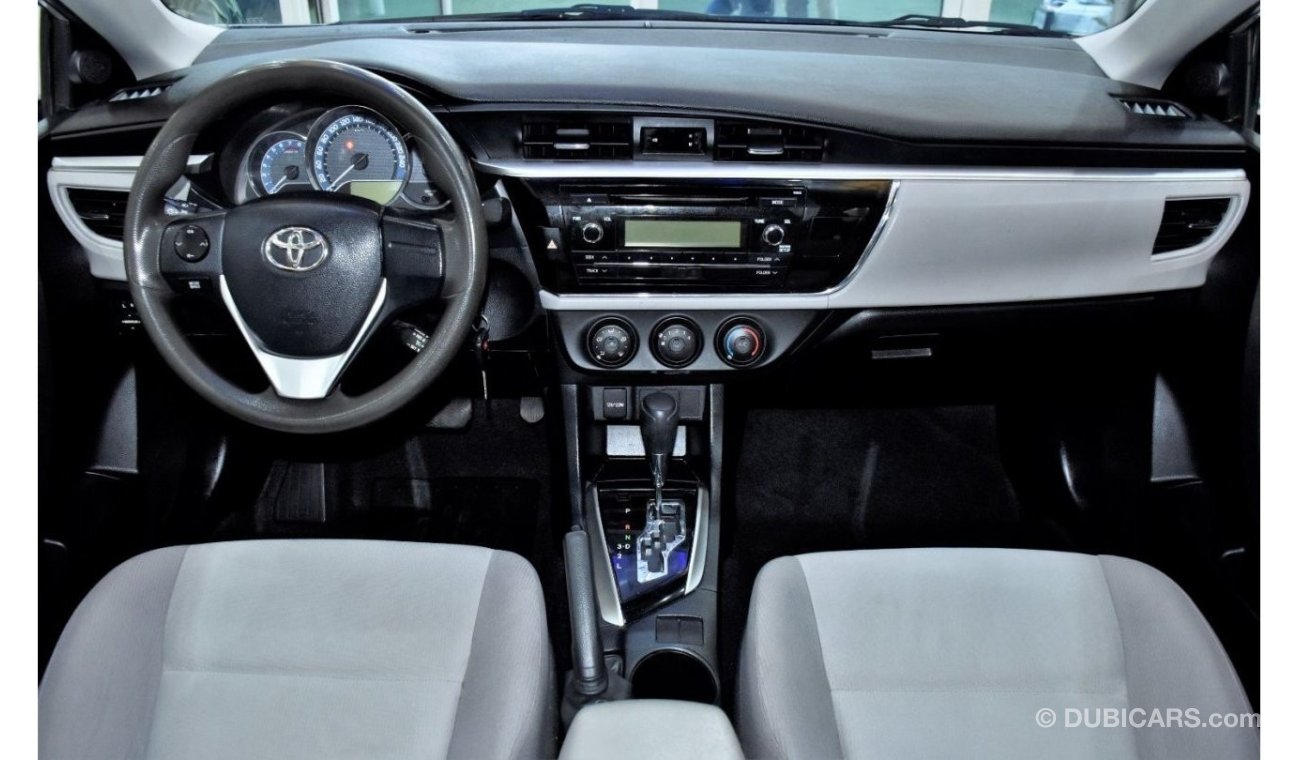 Toyota Corolla EXCELLENT DEAL for our Toyota Corolla SE 2.0 ( 2015 Model ) in Silver Color GCC Specs