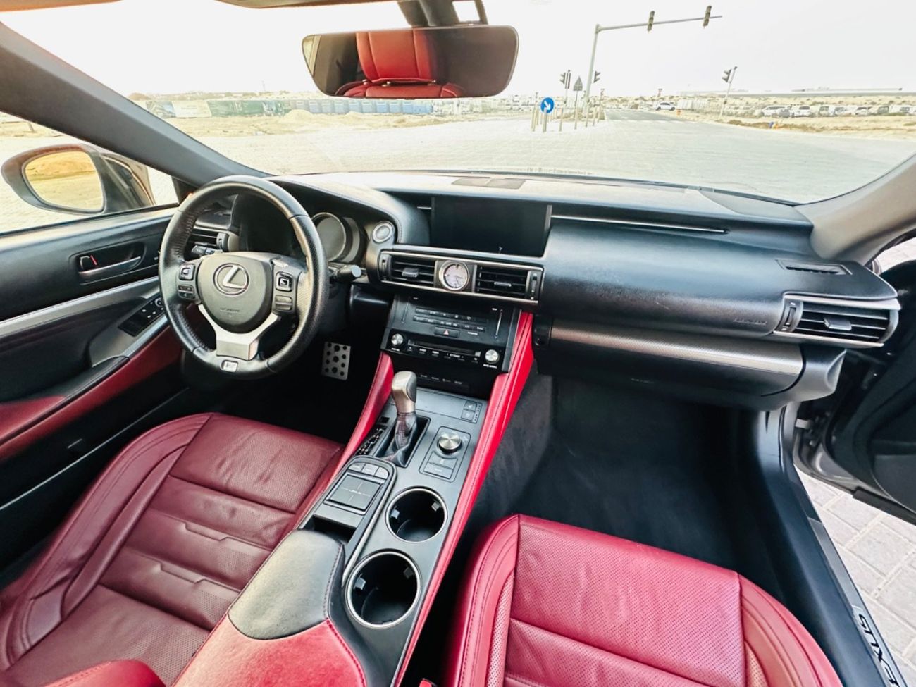 Lexus RC350 F-Sport 3.5L MODEL 2015 GCC CAR PERFECT CONDITION INSIDE AND OUTSIDE FULL OPTION SUN ROOF LEATHER SE