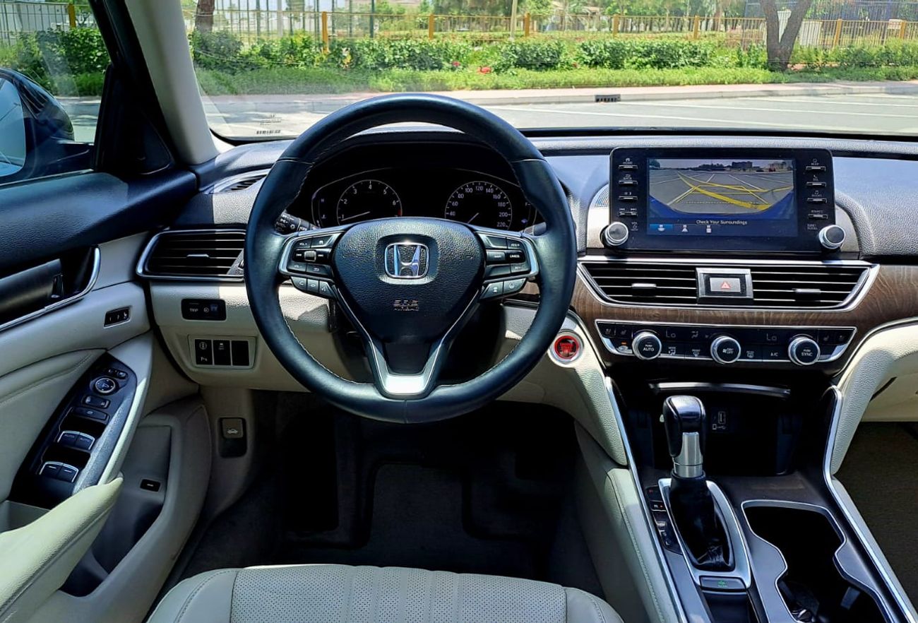 Honda Accord EXL 1.5L 1020-Monthly l GCC l Sunroof, Leather, Radar l Agency Maintained
