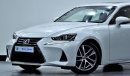 Lexus IS300 Platinum EXCELLENT DEAL for our Lexus IS300 ( 2018 Model! ) in White Color! GCC Specs