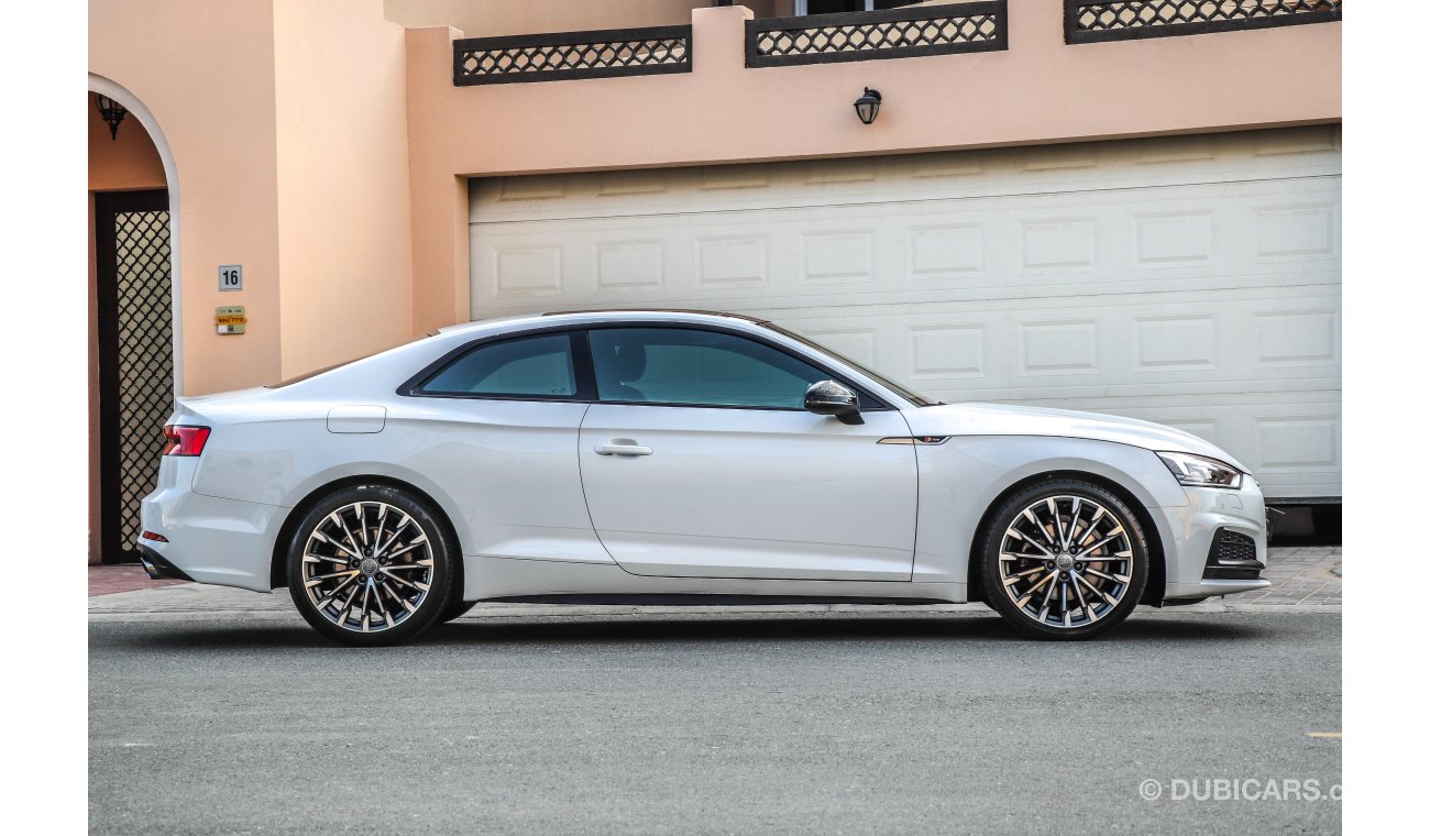 Audi A5 Coupe 2017 GCC under agency Warranty with Zero downpayment.