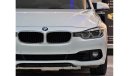 بي أم دبليو 318 AED 1,213 Per Month / 0% D.P | BMW 318i 1.5L ( 2017 Model! ) in White Color! GCC Specs