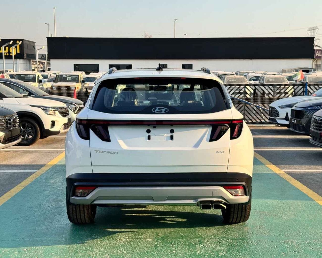 هيونداي توسون HYUNDAI TUCSON 1.6T - 2027 MODEL - GCC SPECS - WHITE COLOR