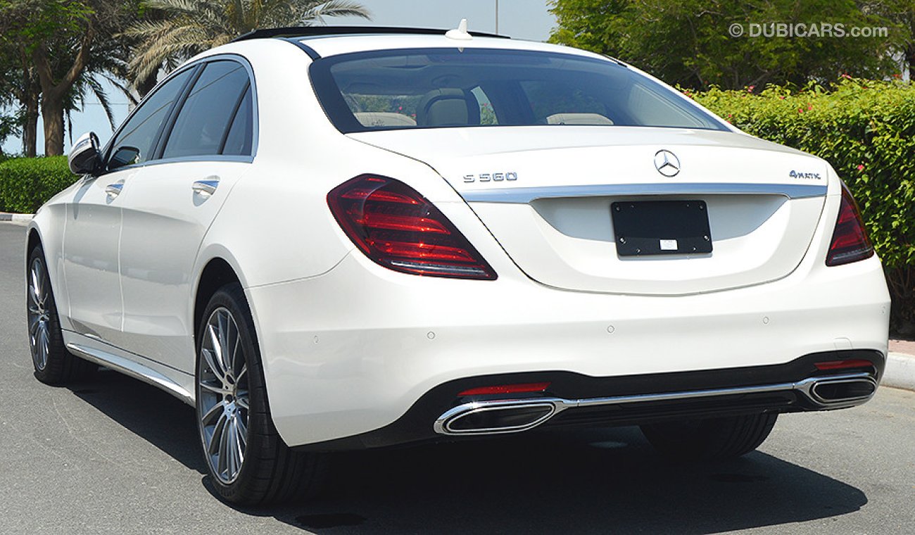 Mercedes-Benz S 560 , 4MATIC, 4.0L, V8, GCC Specs with 2 Years Unlimited Mileage Warranty