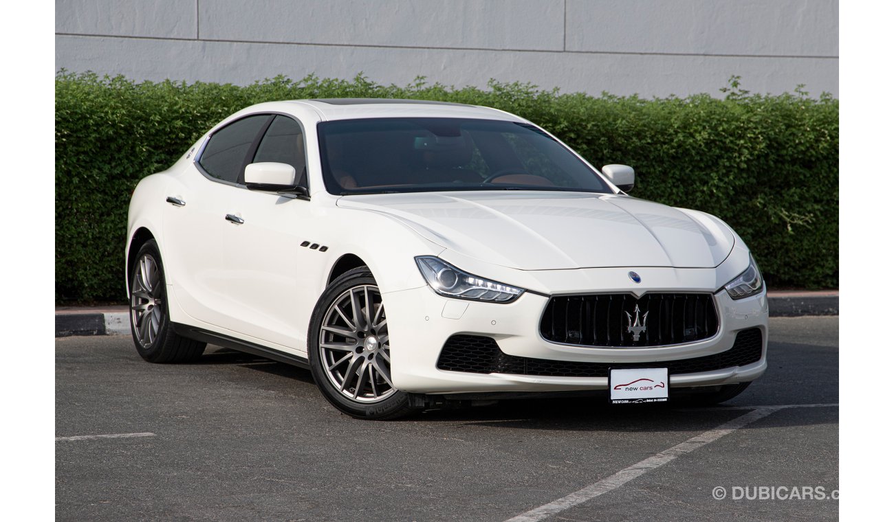 Maserati Ghibli S Q4 - 2015 - GCC - 3065 AED/MONTHLY - DEALER WARRANTY TIL 2023