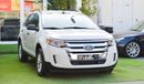 Ford Edge Imported 2013, white color inside Beige No. 2, sensors, alloy wheels and rear spoiler stabilizer, in