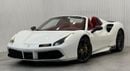 فيراري 488 2017 Ferrari 488 Spider, Al-Tayer Warranty Till Dec 2024, Full Agency Service History, GCC