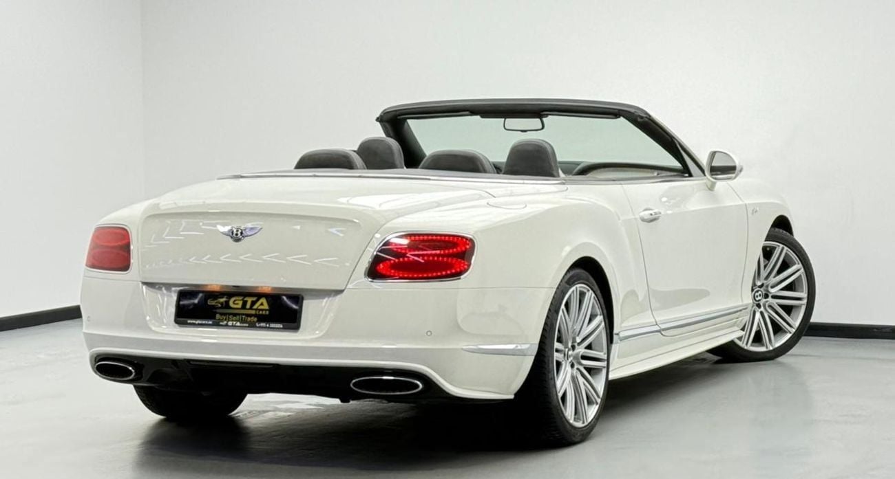 بنتلي كونتيننتال جي تي سي 2015 Bentley Continental GTC Speed Convertible, Fully Loaded, Excellent Condition, GCC