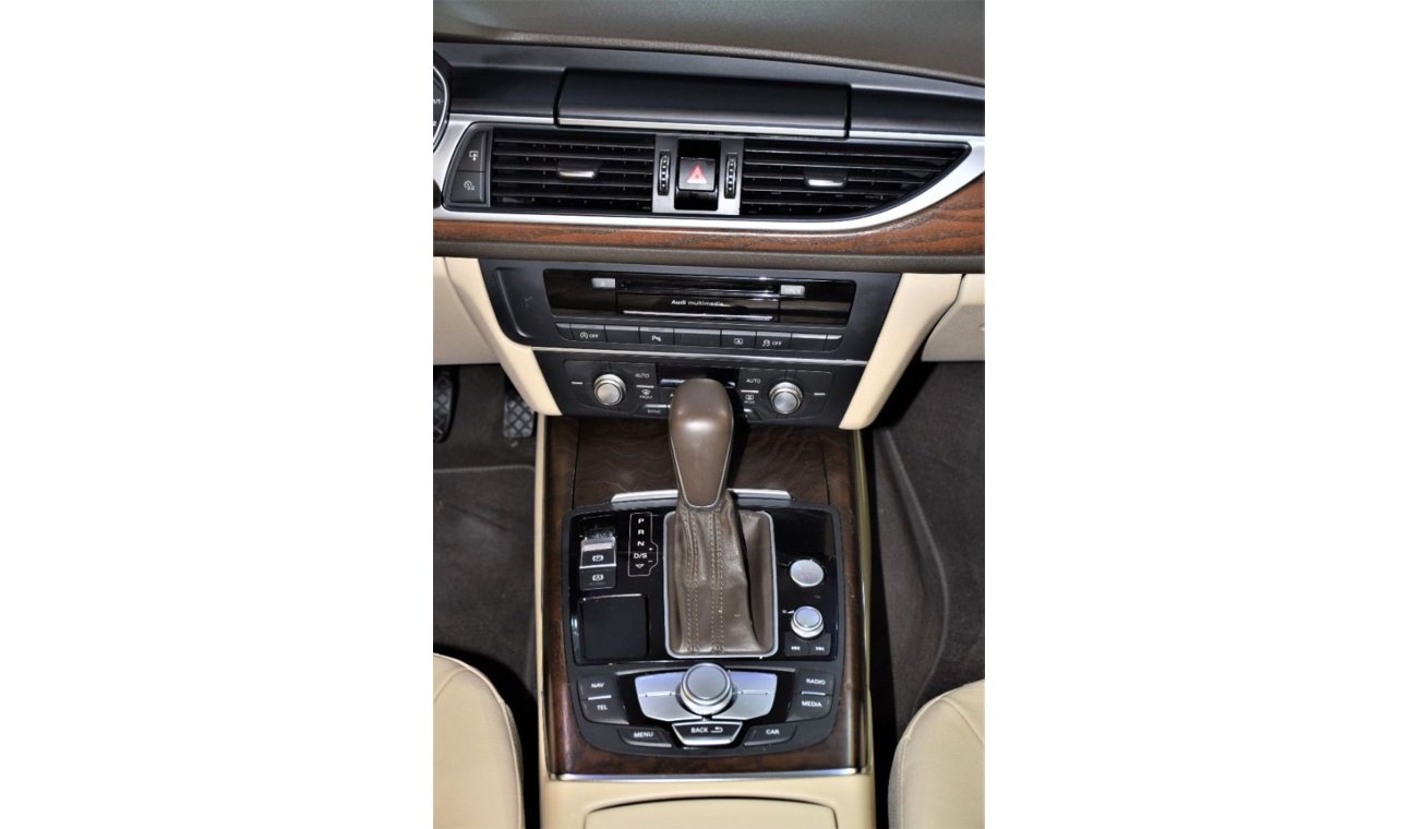 Audi A6 ORIGINAL PAINT ( صبغ وكاله ) AUDI A6 V6-FSi QUATTRO 2016 Model!! in Beige Color! GCC Specs