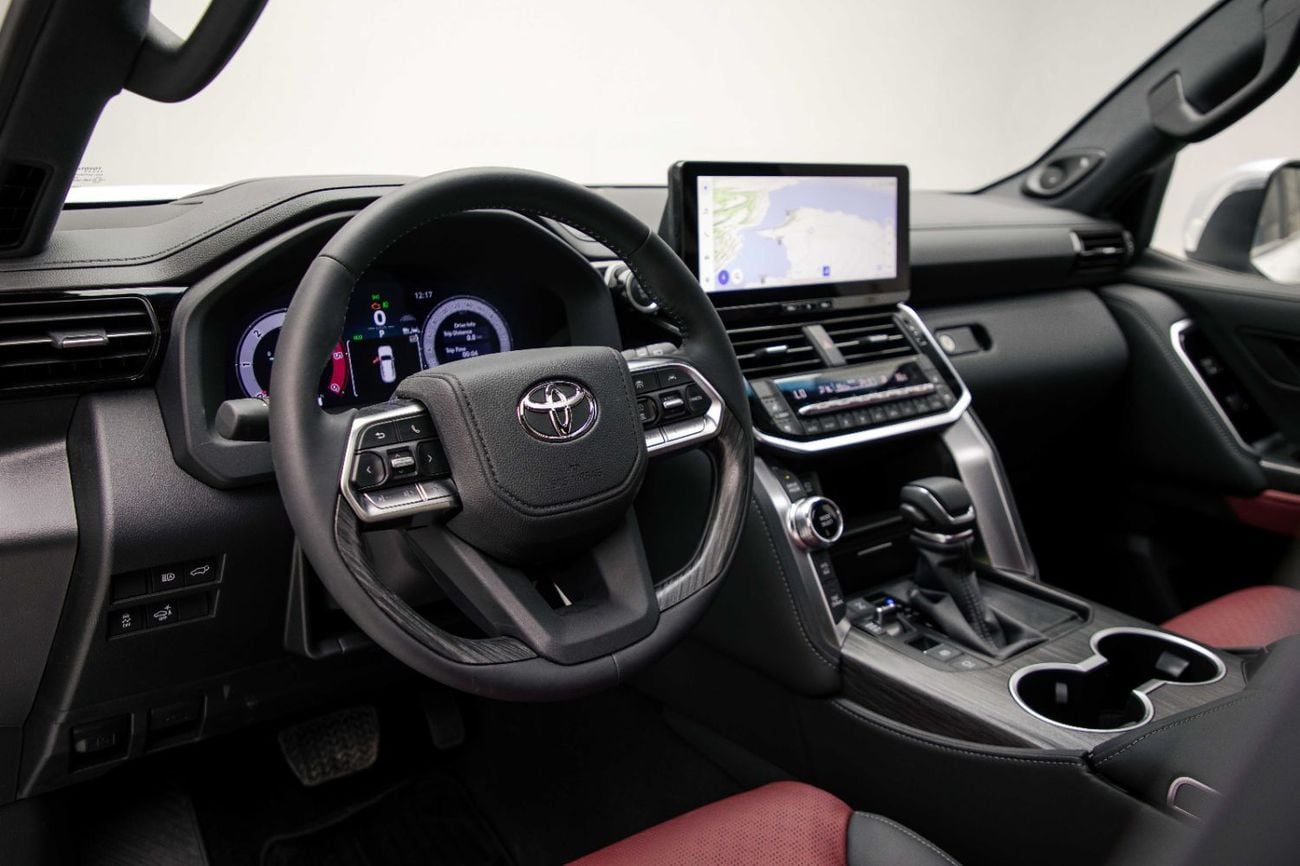 Toyota Land Cruiser VXR LC300 VXR Z 3.3L - Precious White Pearl Inside Black & Red | Export Only