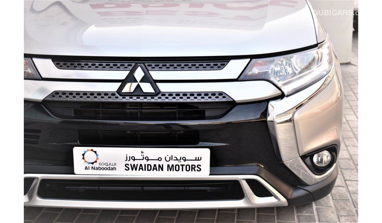 Mitsubishi Outlander AED 1039 PM | 2.4L GLX 4WD 7-STR GCC DEALER WARRANTY