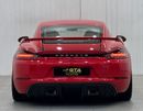 بورش كايمان 718 GT4 4.0L (414 HP) M/T 2020 Porsche 718 Cayman GT4, May 2025 Porsche Warranty, Manual Transmission, V