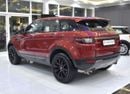 Land Rover Range Rover Evoque HSE EXCELLENT DEAL for our Land Rover Range Rover Evoque ( 2016 Model ) in Red Color GCC Specs