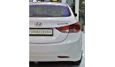 Hyundai Elantra EXCELLENT DEAL for our Hyundai Elantra 2014 Model!! in White Color! GCC Specs