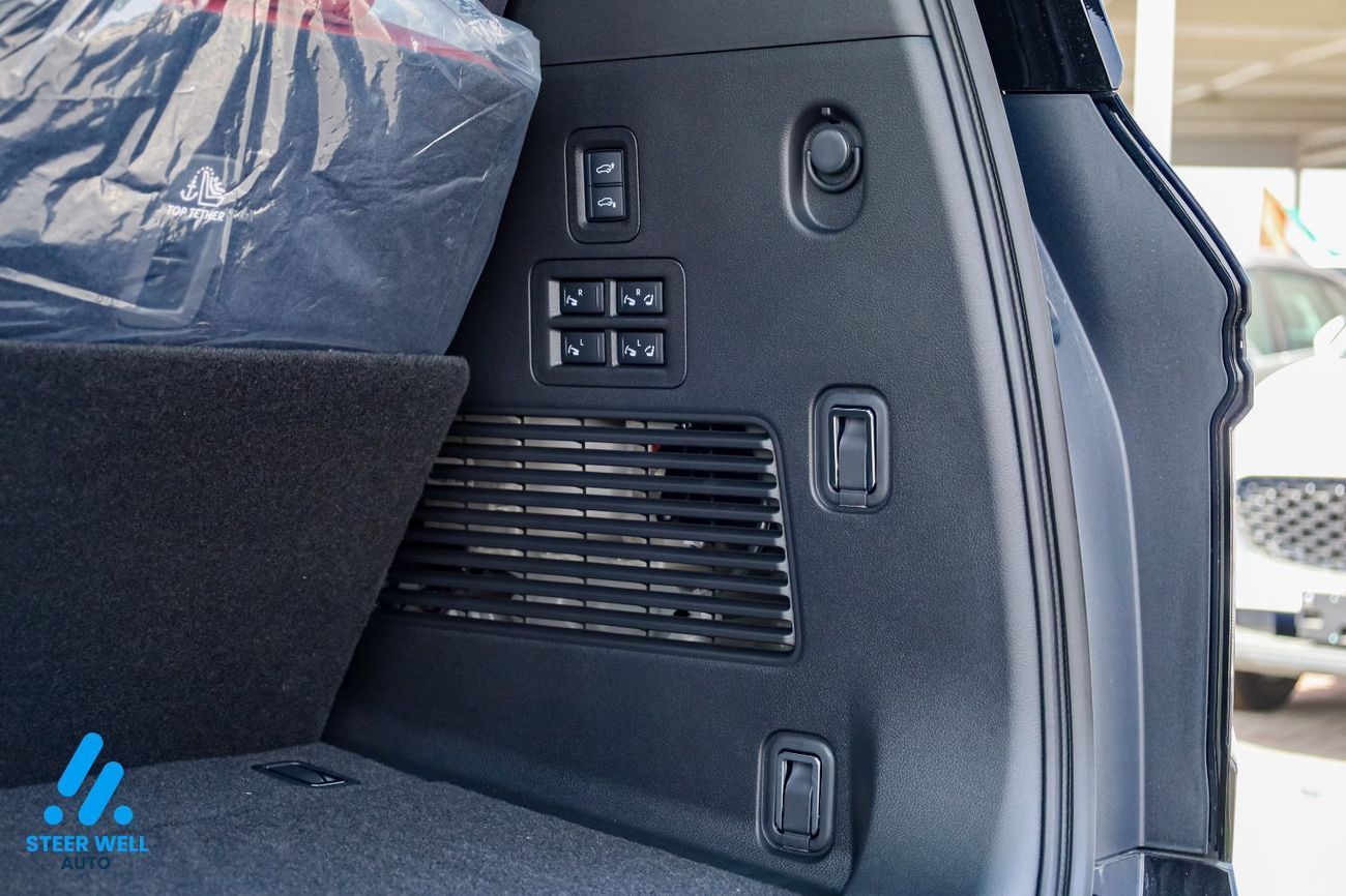 نيسان باترول LE Platinum | GCC | 3.5L V6 | AWD | 9AT | 8-Seater SUV | Height Control | Red Inter | Export Only