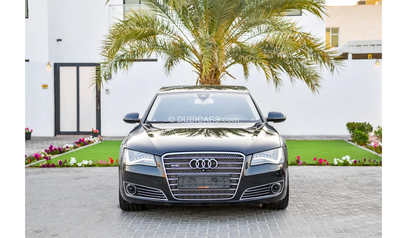 Audi A8 W12 - Full Service History! - Top Of The Range! - Whopping 500HP! - AED 1,758 PM - 0% DP
