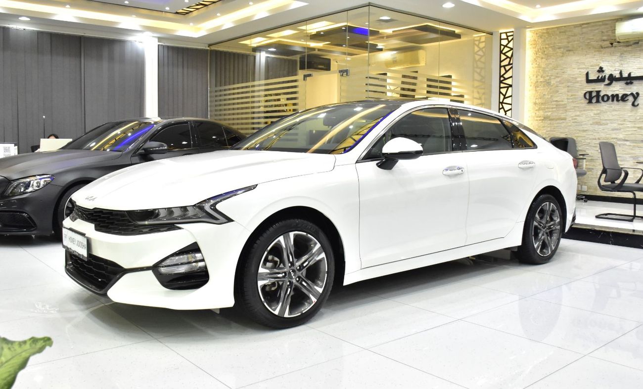 Kia K5 EXCELLENT DEAL for our KIA K5 ( 2022 Model ) in White Color GCC Specs