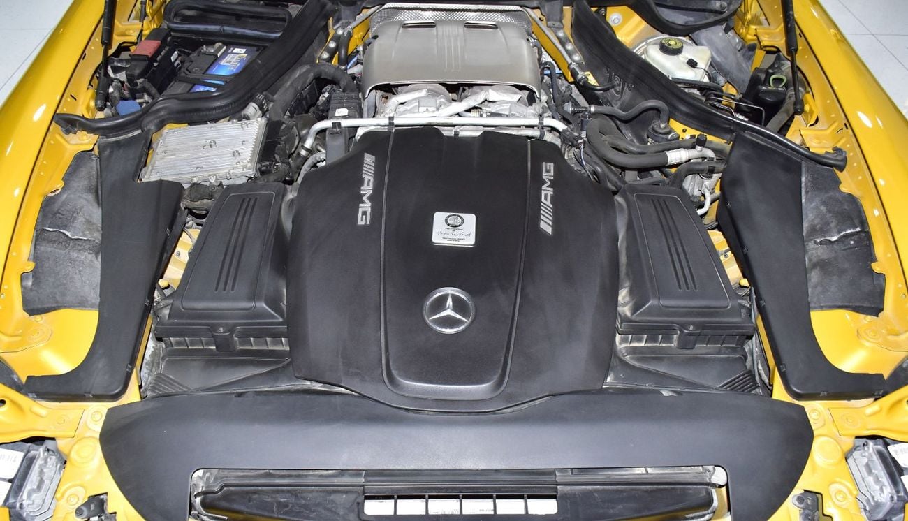 Mercedes Benz AMG GT EXCELLENT DEAL for our Mercedes Benz AMG GTs ( 2015 Model ) in Yellow Color GCC Specs