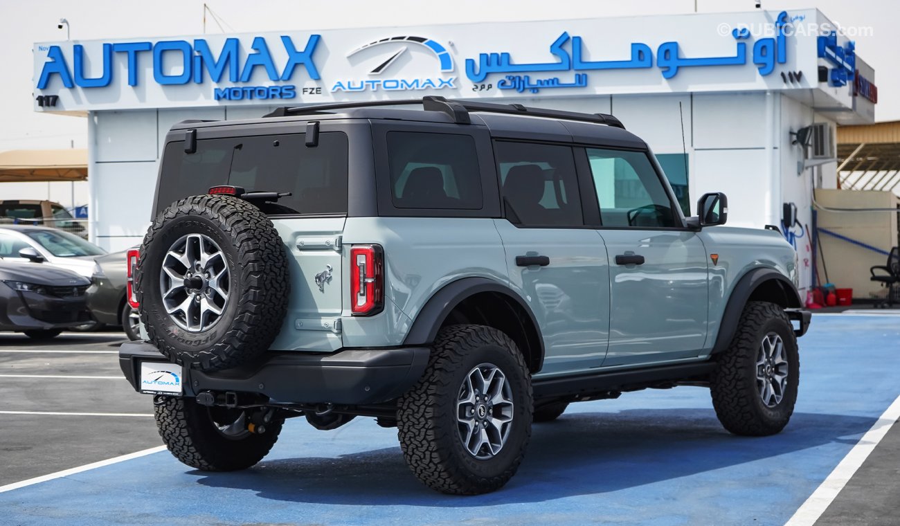 Ford Bronco Badlands Lux Ecoboost 2021 , GCC , 0Km , (ONLY FOR EXPORT)