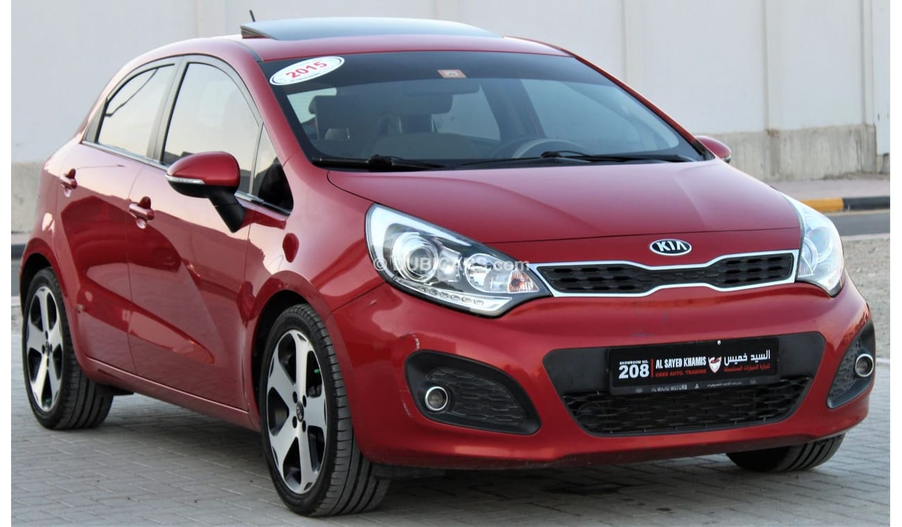كيا ريو كيا ريو 2015 فل اوبشن خليجي بحالة ممتازة بدون حوادث نظيفه جدا من الداخل والخارج