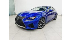Lexus RC F V8 5.0L - 2015 - UNDER WARRANTY - IMMACULATE CONDITION - AED 1,760 PER MONTH FOR 5 YEARS ( BANK LOAN