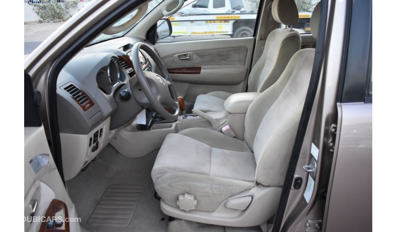 Toyota Fortuner 2008 | TOYOTA FORTUNER | SR5 V6 4.0L 7-SEATER | AUTOMATIC TRANSMISSION | GCC | VERY WELL-MAINTAINED