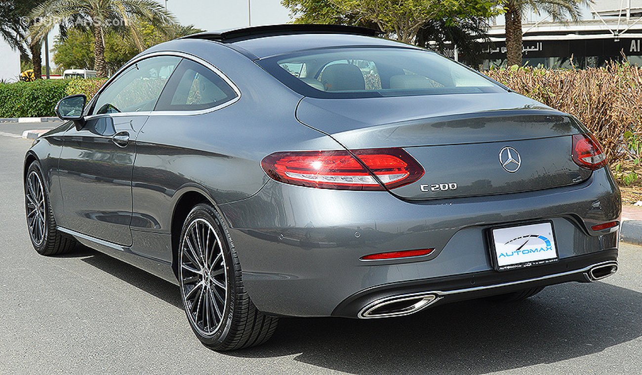 Mercedes-Benz C 200 Coupe AMG 2019, GCC, 0km with 2 Years Unlimited Mileage Warranty from Dealer (RAMADAN OFFER)