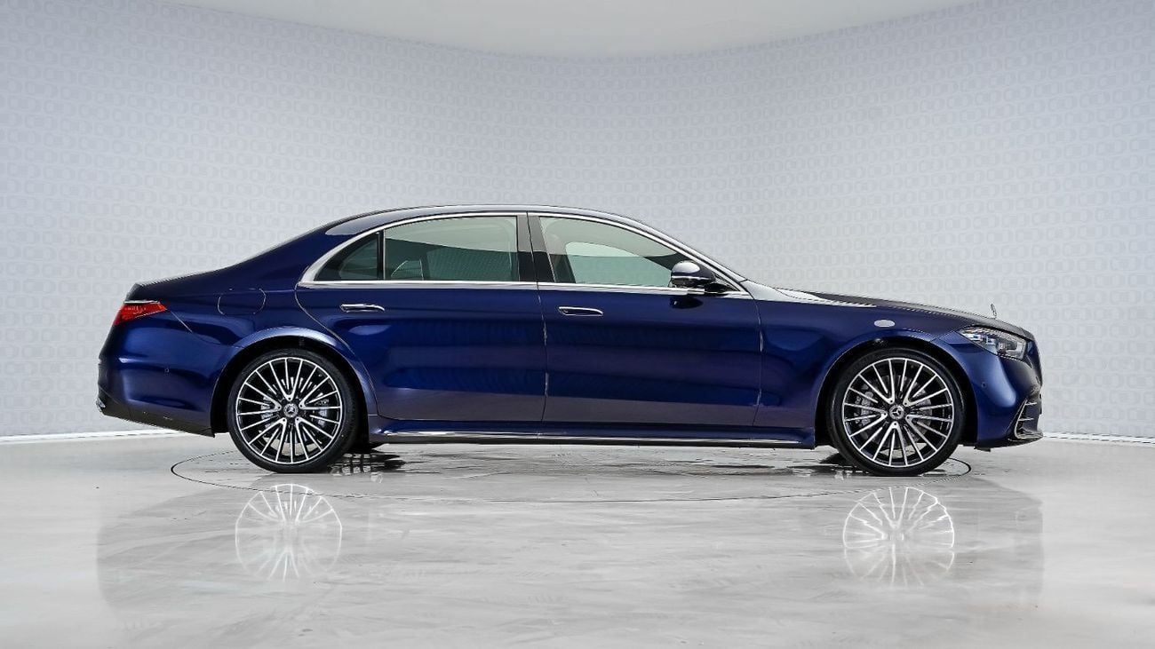Mercedes-Benz S 450 4M 3.0L (367 HP) | AED 7,170 PM | Rear Ent, Special Colour, Low KM | S 450 AMG Line