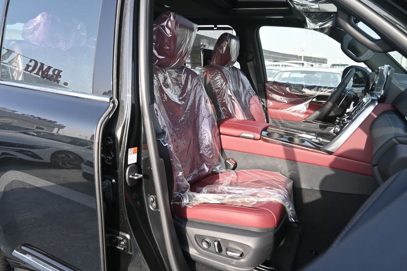 لكزس LX 700h Lexus LX700h Signature 3.5L Twin-Turbo + Hybrid V6, Model 2026, Color Black inside Red