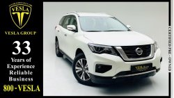 Nissan Pathfinder SV + AWD + LEATHER SEATS + PUSH START / GCC / 2018 / UNLIMITED MILEAGE WARRANTY / FSH / 1,388 DHS PM