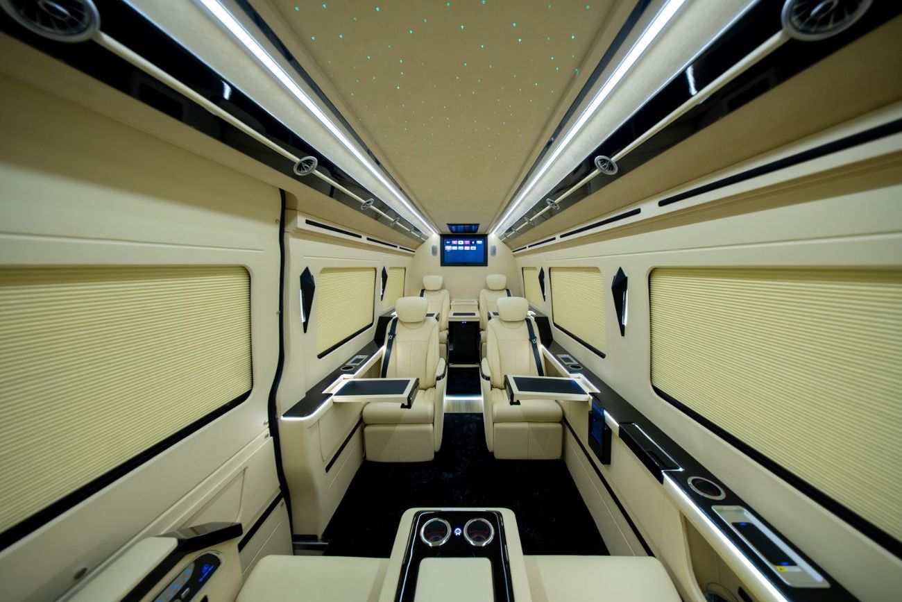 Mercedes Benz Sprinter  Built by Barugzai | 8-Seater VIP Interior | 2 Years Agency Warranty Service Contract