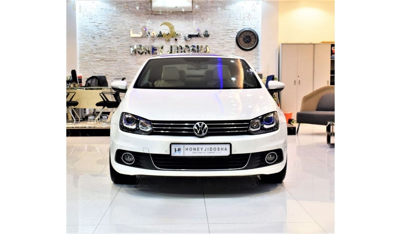 Volkswagen Eos VERY LOW MILEAGE 76000 KM! AMAZING Volkswagen EOS CONVERTIBLE 2012 Model!! in White Color! GCC Specs