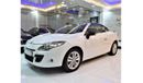 Renault Megane VERY LOW MILEAGE! Renault Megane Convertible 2012 Model!! in White Color! GCC Specs