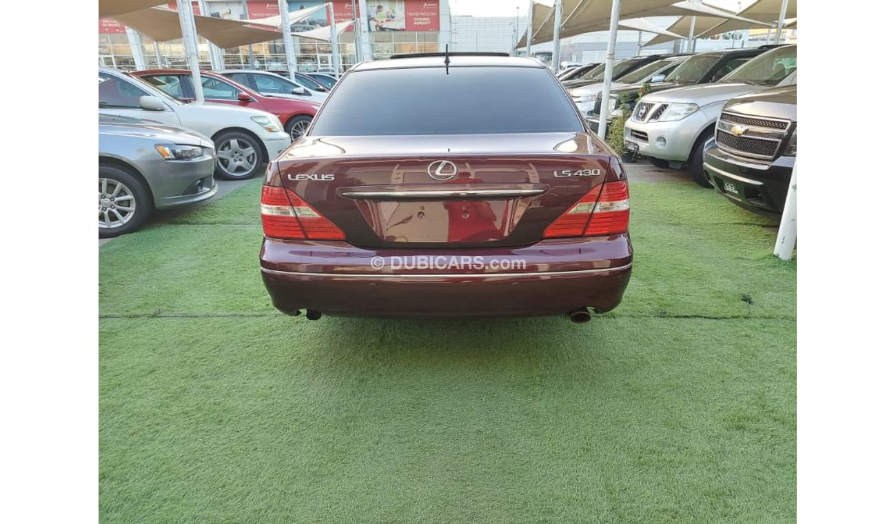 لكزس LS 430 موديل 2005 وارد1/2 الترا لون احمر داخل بيج مثبت سرعه تحكم فتحه جلد رنجات بحاله ممتازه