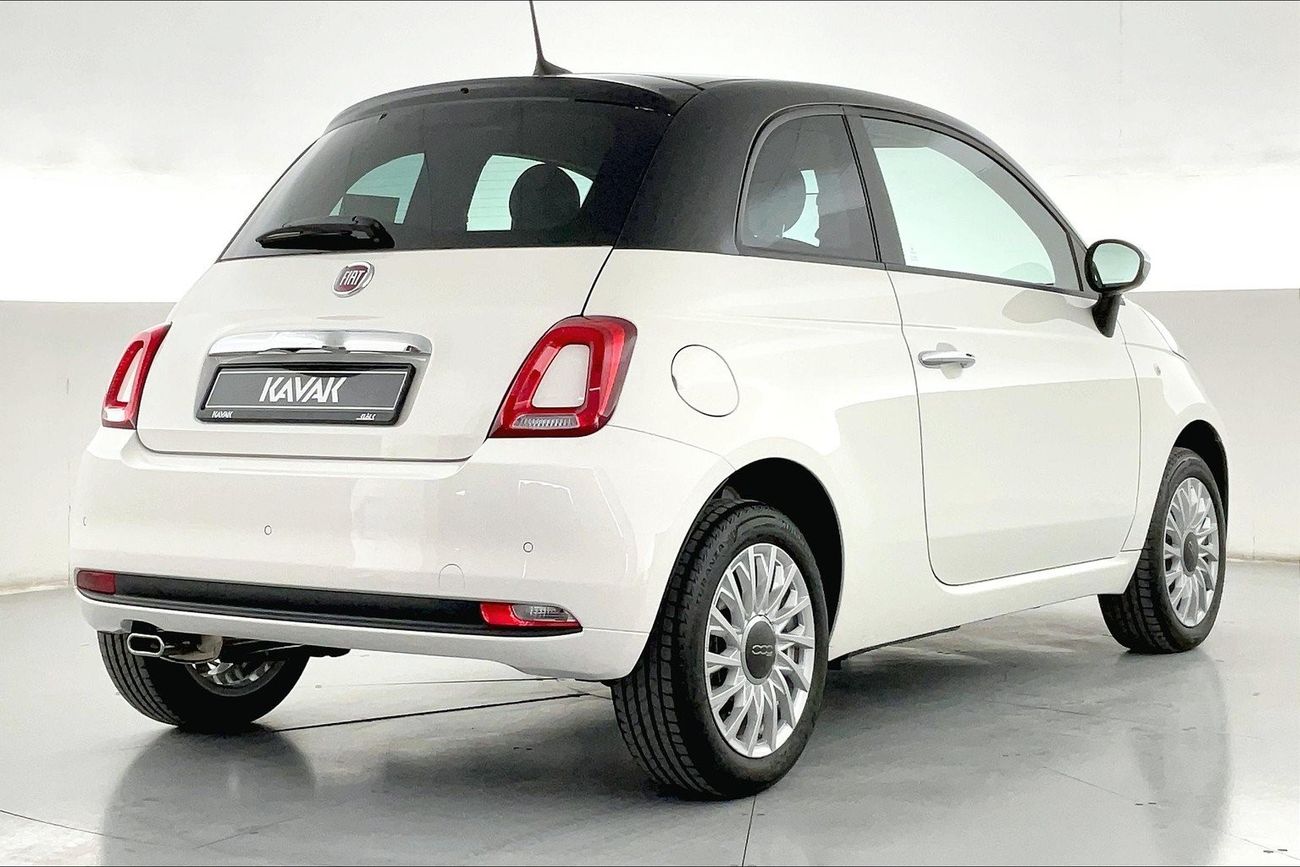 فيات 500 Standard | سنة ضمان مجانية | نسبة التمويل 1.99% | سياسة الإعادة بعد 7 أيام