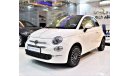 Fiat 500 AGENCY WARRANTY, FULL SERVICE HISTORY ORIGINAL PAINT (صبغ وكاله) Fiat 500 2018 Model!!GCC Specs