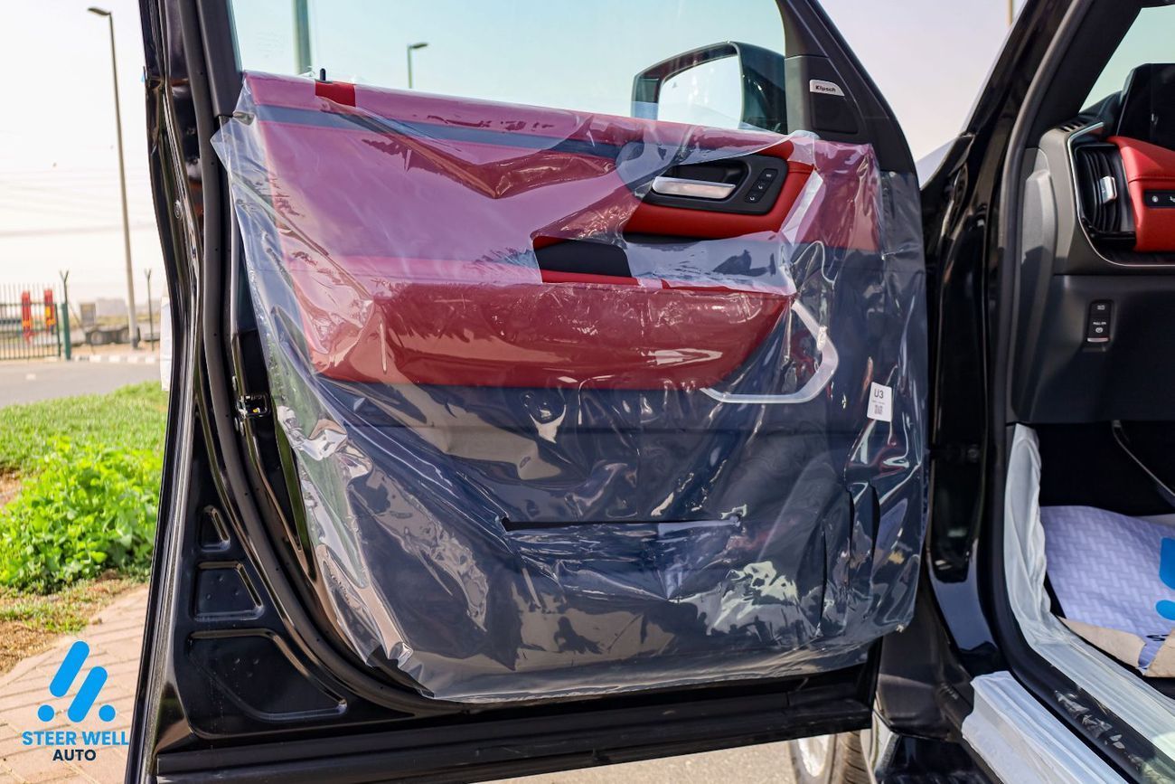 نيسان باترول LE Platinum | GCC | 3.5L V6 | AWD | 9AT | 8-Seater SUV | Height Control | Red Inter | Export only