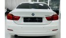 BMW 420i Sport Line GCC .. FSH .. Sunroof .. Sport .. 4 Cyl .