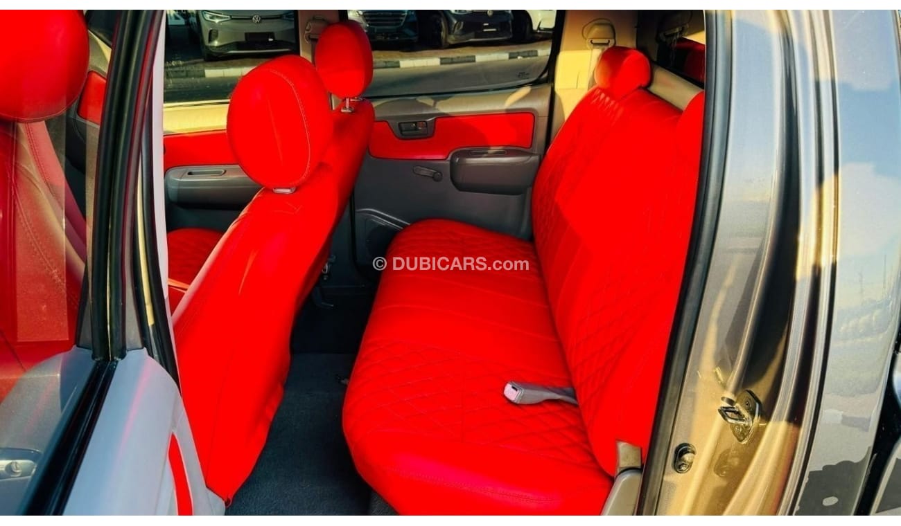 Toyota Hilux 2008 | LHD | MANUAL | DOUBLE CABIN | DIESEL | PREMIUM RED LEATHER SEATS | SPORTS BAR