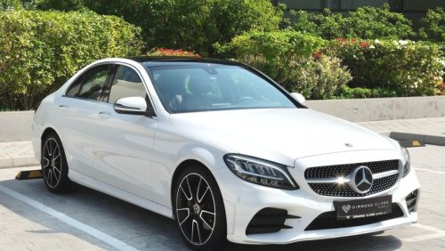 مرسيدس بنز C 200 AMG باك مرسيدس سي 200 خليجي بانوراما، كامل تشييكات وكالة