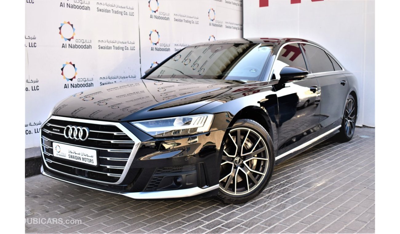 أودي A8 L AED 4898 PM | 4.0L 60TFSI 4WD V8 GCC AGENCY WARRANTY UP TO 2025 OR UNLIMITED KM