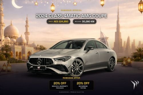 Mercedes-Benz CLA 35 AMG Gargash Mercedes-Benz Service and Warranty Package | 0% Downpayment | AED 3,234 P/M