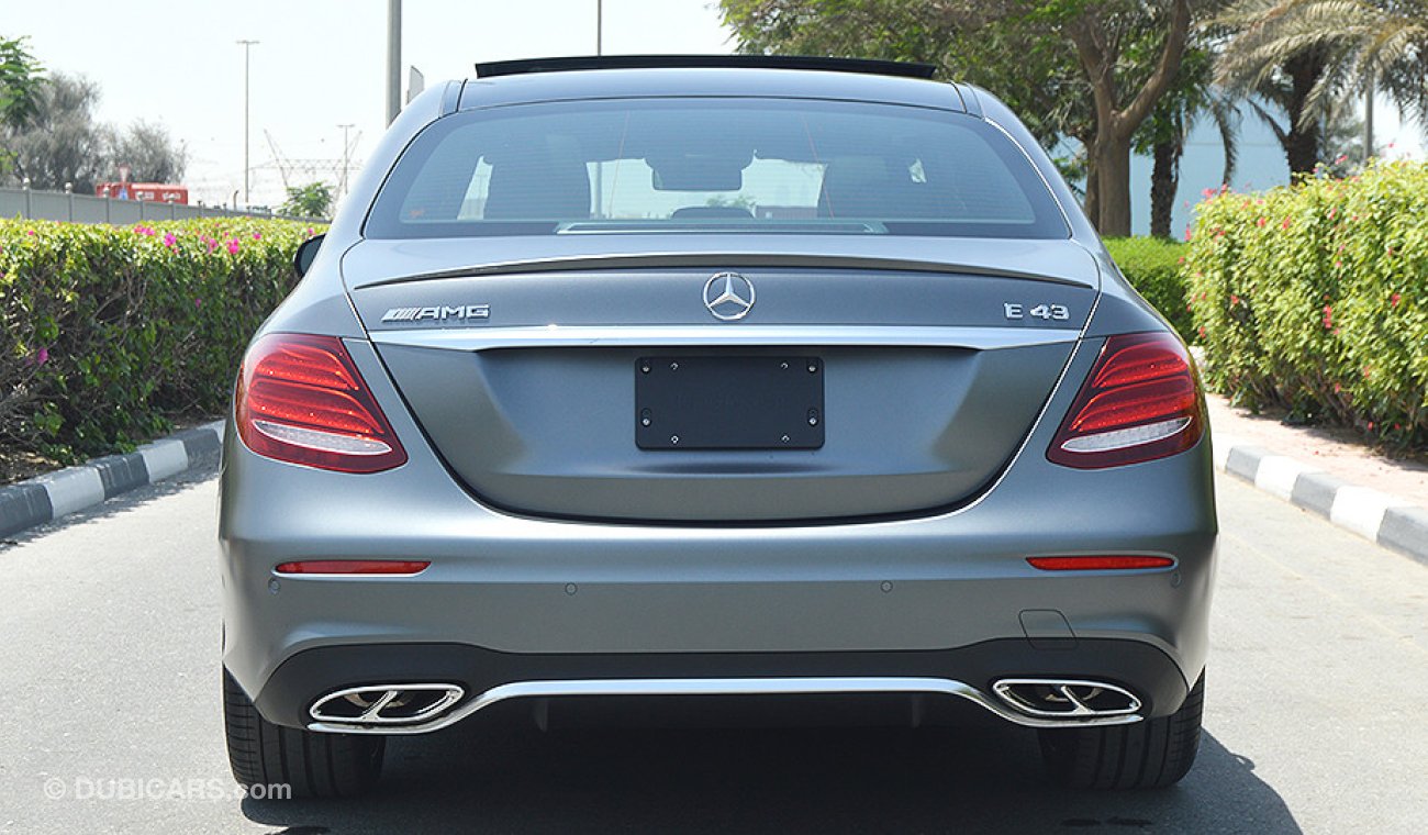 Mercedes-Benz E 43 AMG 3.0L, V6 Biturbo, GCC Specs with 2 Year Unlimited Mileage Warranty