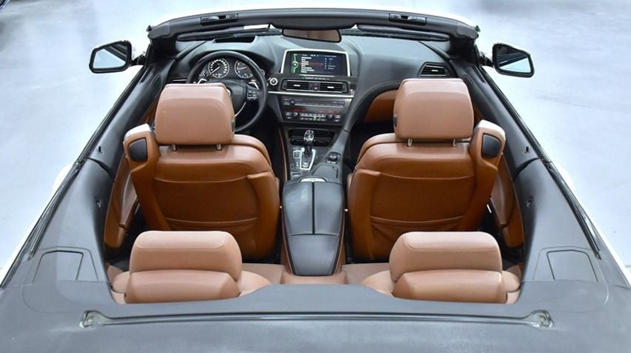 BMW 650i EXCELLENT DEAL for our BMW 650i CONVERTIBLE ( 2011 Model ) in White Color GCC Specs