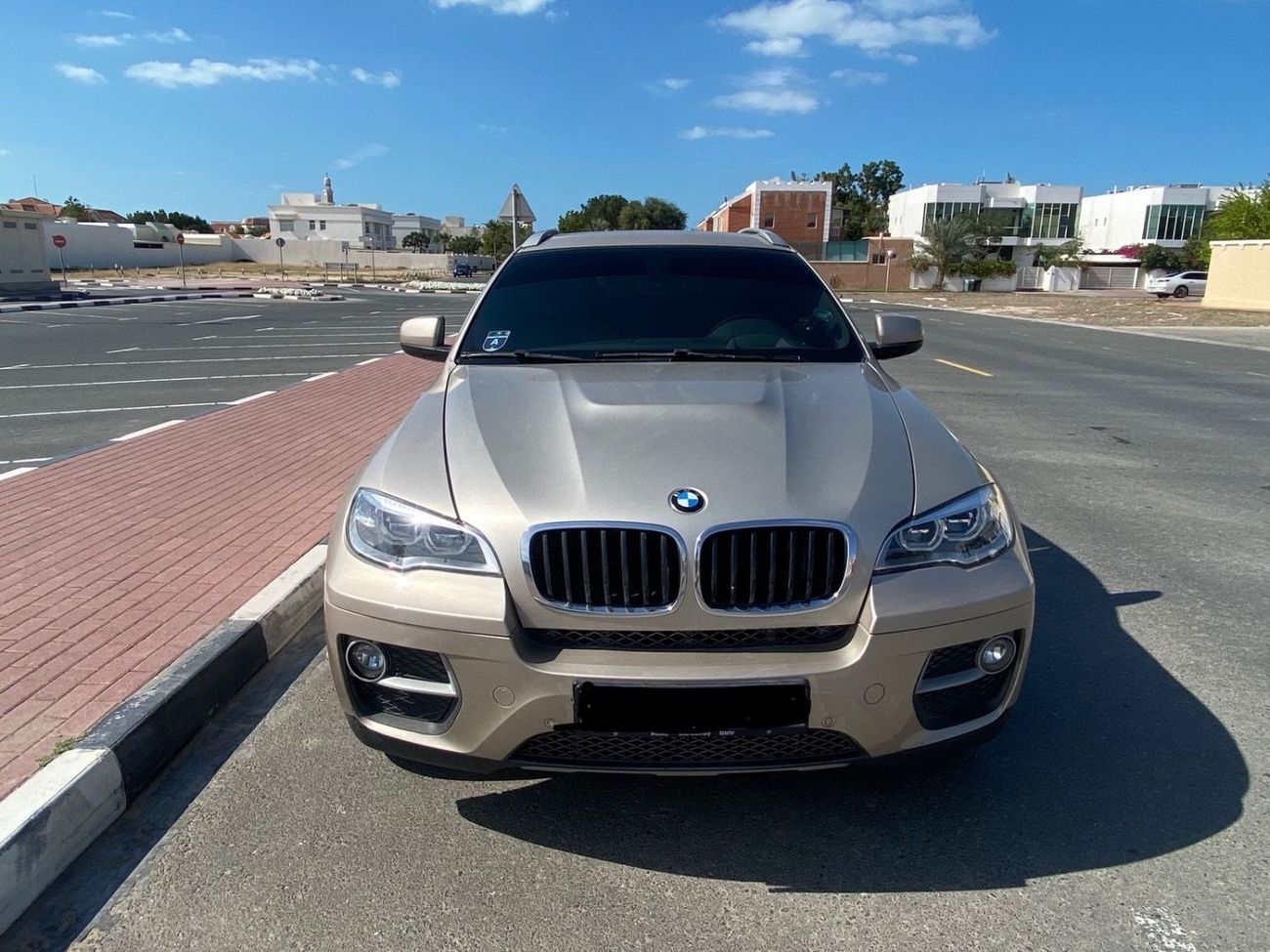 BMW X6 BMW X6 xDrive35i ( 2013 Model ) in Silver / Beige Color GCC Specs