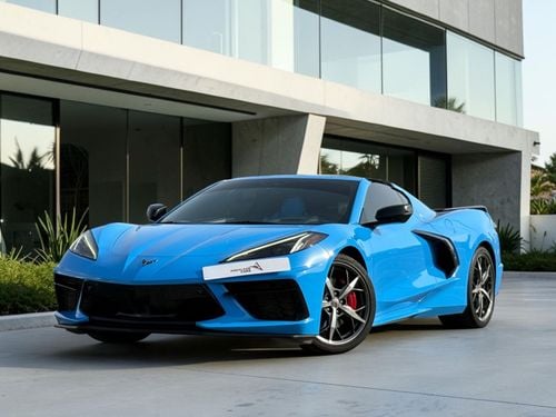 شيفروليه كورفت AED 5,420 P.M | 0% DOWN PAYMENT | CHEVROLET CORVETTE STINGRAY 3LT | AGENCY WARRANTY | FULL AGENCY SE