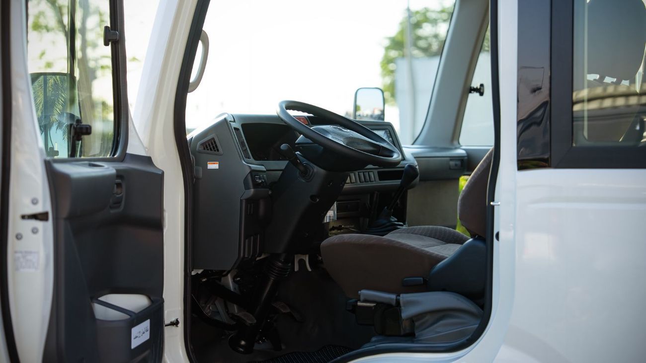 Toyota Coaster 4.0L- White Inside Grey | Export Only