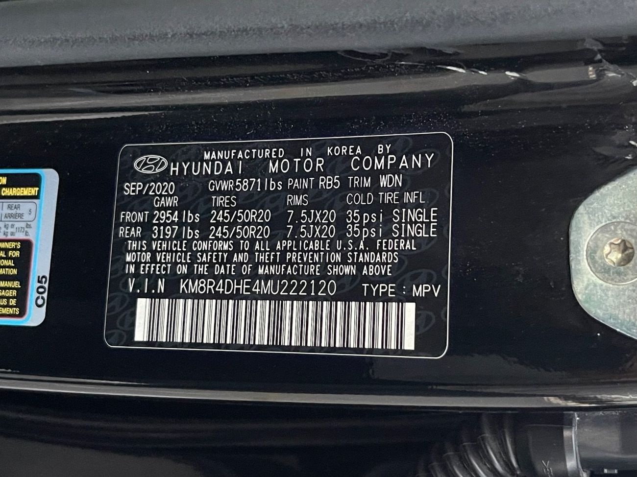 هيونداي باليساد Premium - Nappa 3.8L 2021 HYUNDAI PALISADE SEL PREMIUM FULL OPTION IMPORTED FROM USA